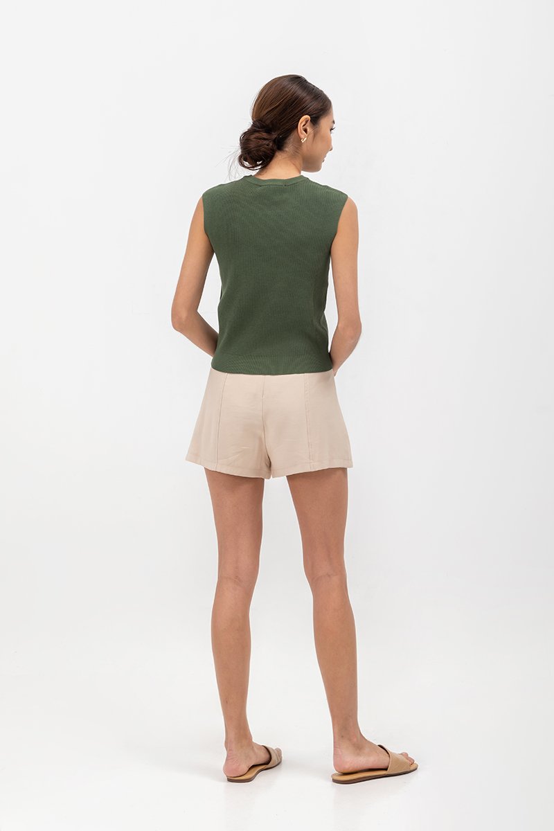AMIE CAP SLEEVE KNIT TOP