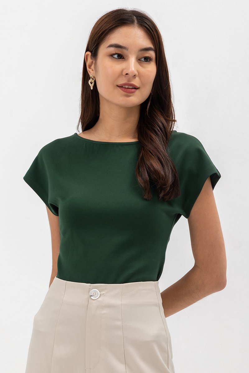 JESSE BOATNECK JERSEY TOP