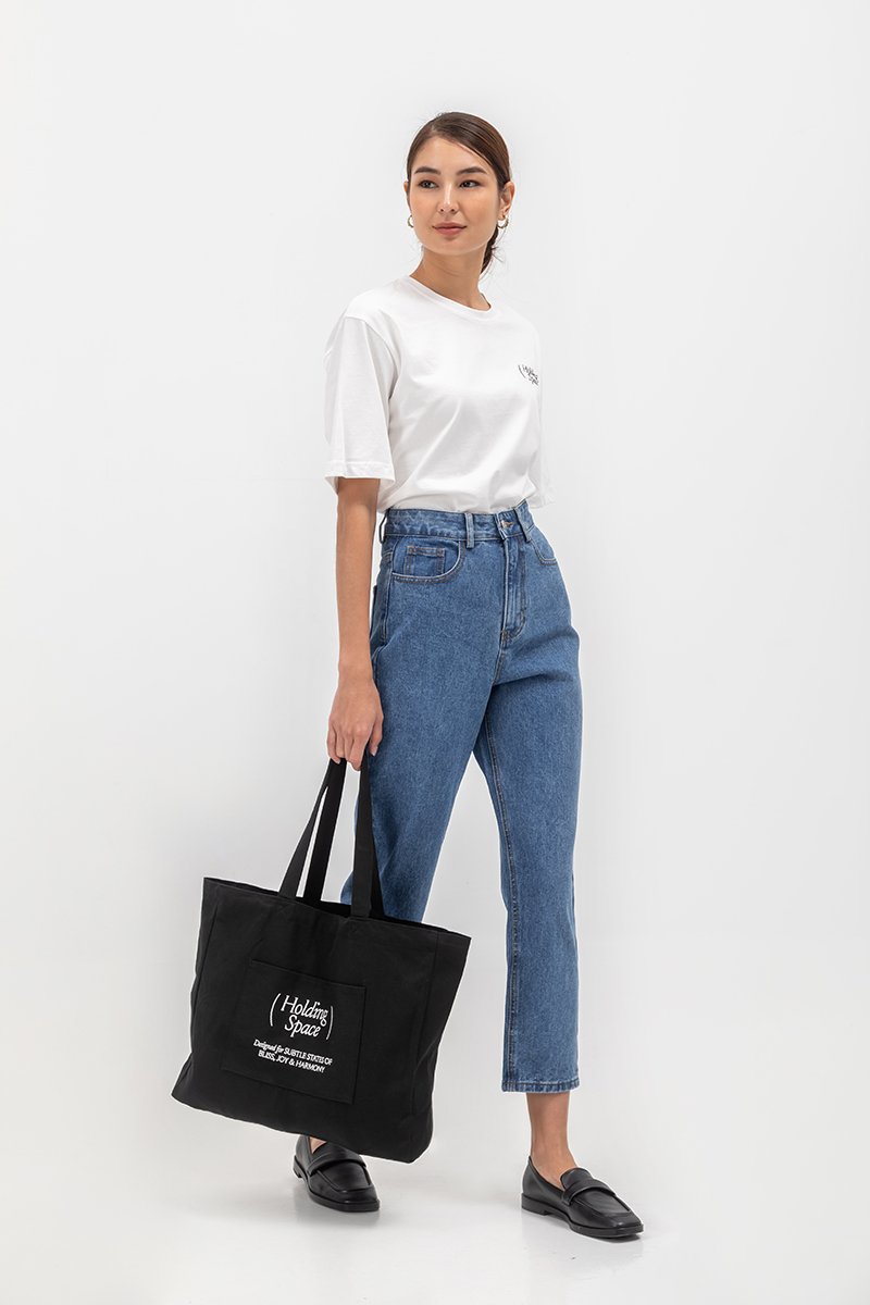 HOLDING SPACE TOTE BAG
