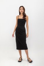 ESTELLE FITTED CAMISOLE MIDI DRESS