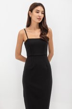 ESTELLE FITTED CAMISOLE MIDI DRESS