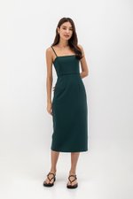 ESTELLE FITTED CAMISOLE MIDI DRESS