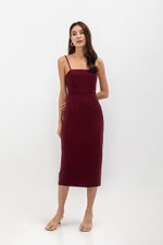 ESTELLE FITTED CAMISOLE MIDI DRESS