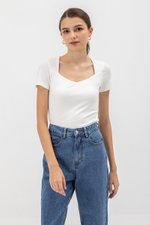 KERYEN SWEETHEART NECKLINE TOP