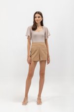 ERLINE FLUTTER SLEEVE KNIT TOP