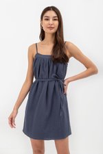 WYNTER MUSLIN CAMISOLE MINI DRESS W SASH
