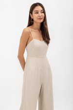 LINETTA PADDED SWEETHEART NECKLINE JUMPSUIT
