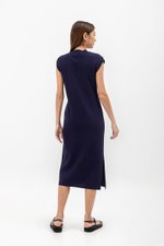 CARRIE V NECK KNIT MIDI DRESS