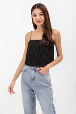 JAQUEL PLEATED CAMISOLE TOP