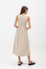 ELENA POCKET MIDI DRESS (REGULAR)