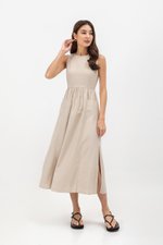 ELENA POCKET MIDI DRESS (REGULAR)