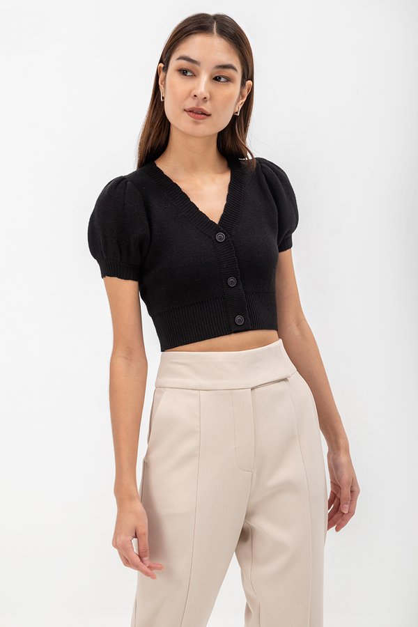 SHIRIN PUFF SLEEVE KNIT TOP