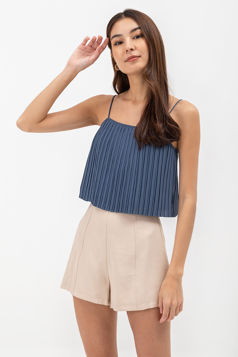 JAQUEL PLEATED CAMISOLE TOP