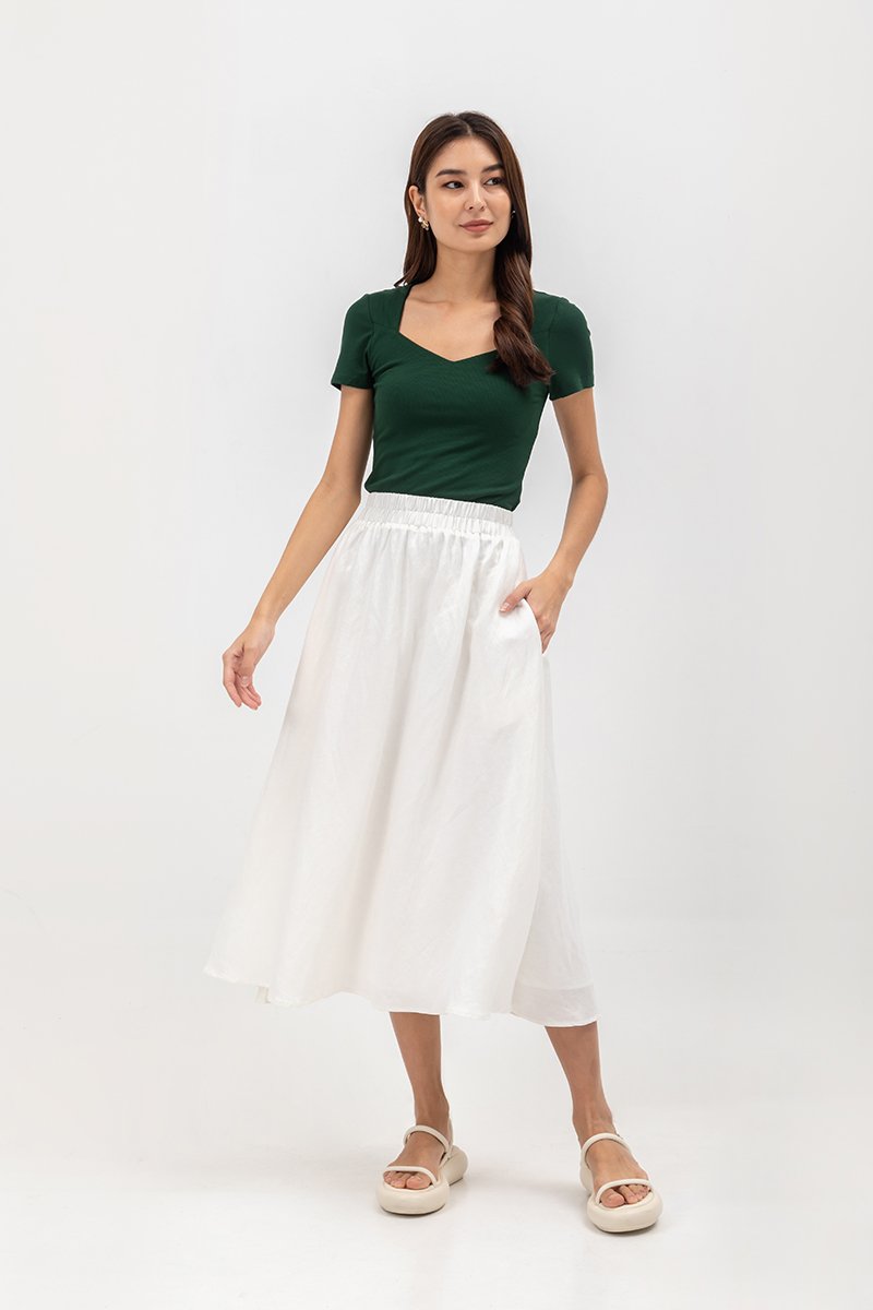 KERYEN SWEETHEART NECKLINE TOP