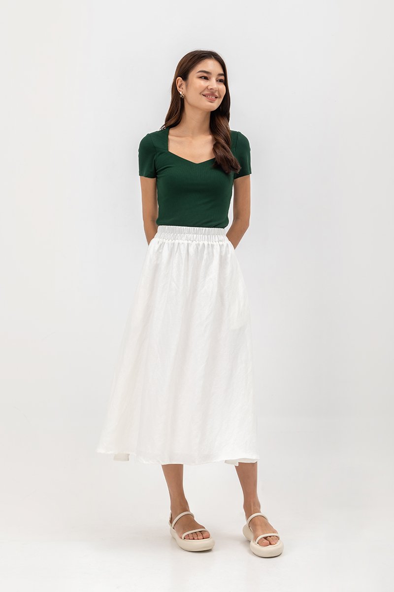 KERYEN SWEETHEART NECKLINE TOP