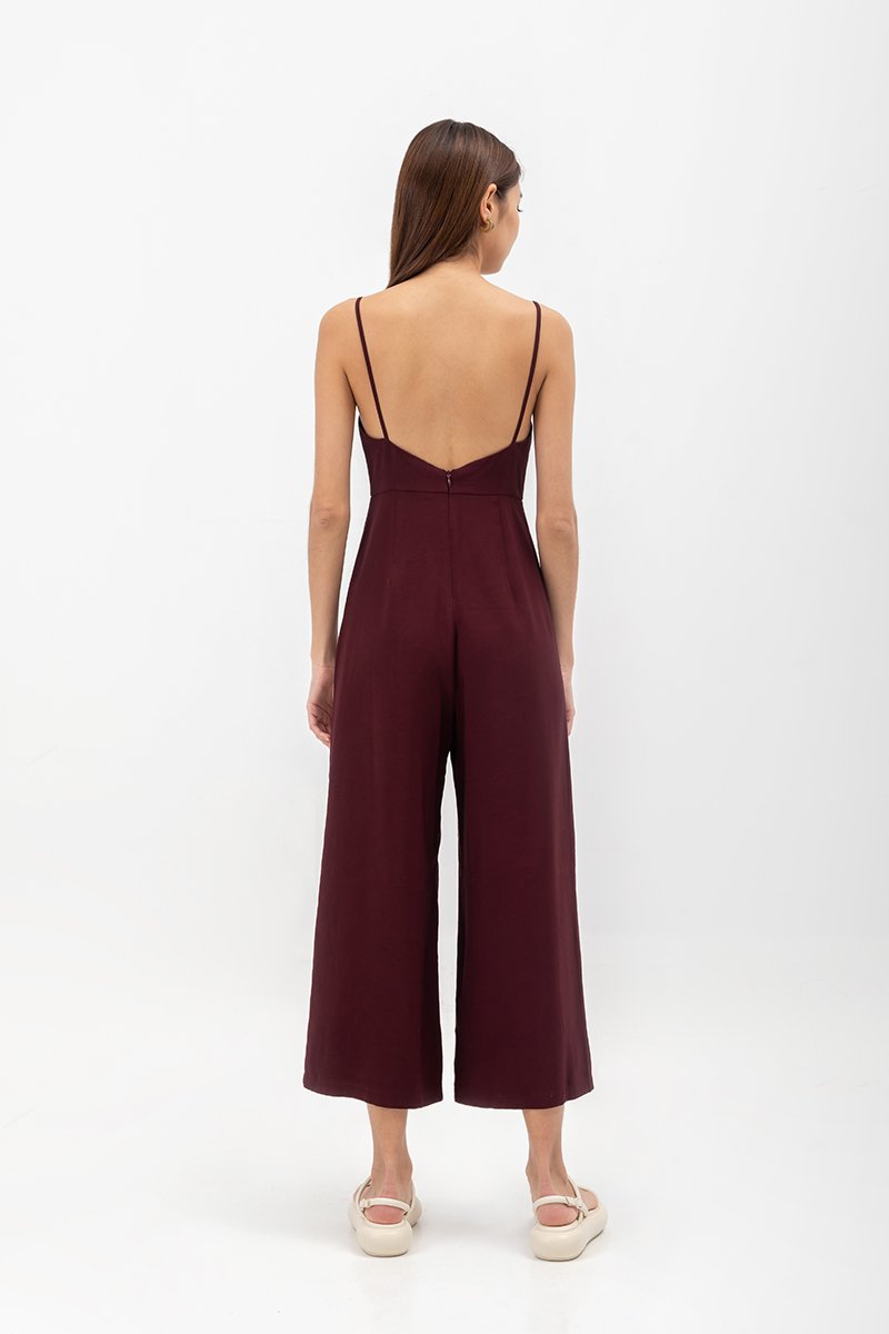 LINETTA PADDED SWEETHEART NECKLINE JUMPSUIT
