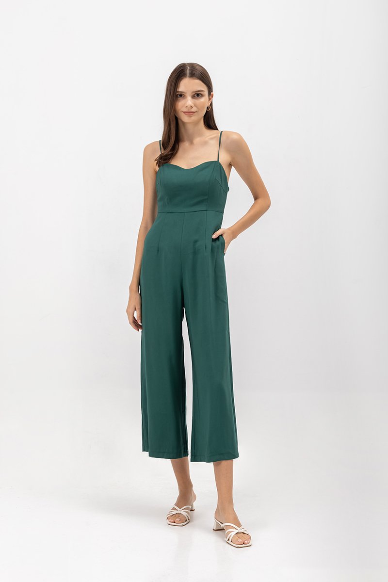 LINETTA PADDED SWEETHEART NECKLINE JUMPSUIT