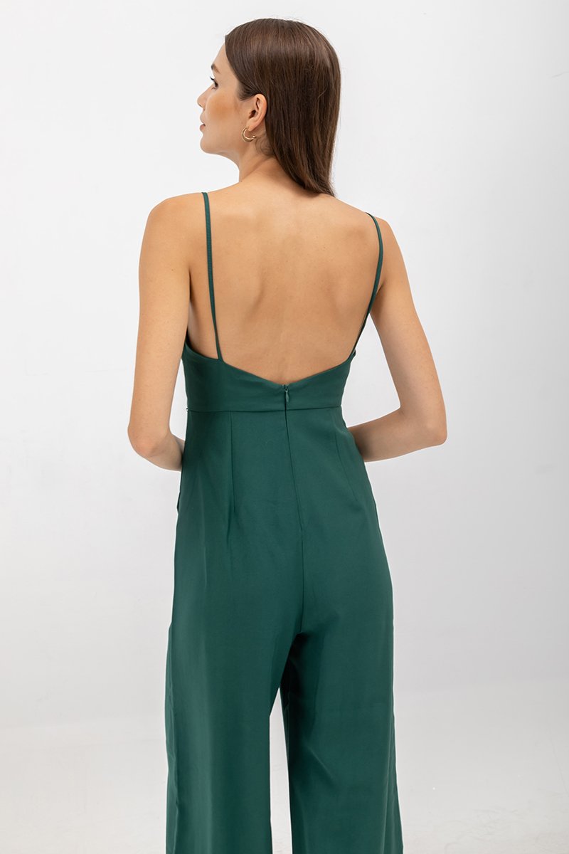 LINETTA PADDED SWEETHEART NECKLINE JUMPSUIT