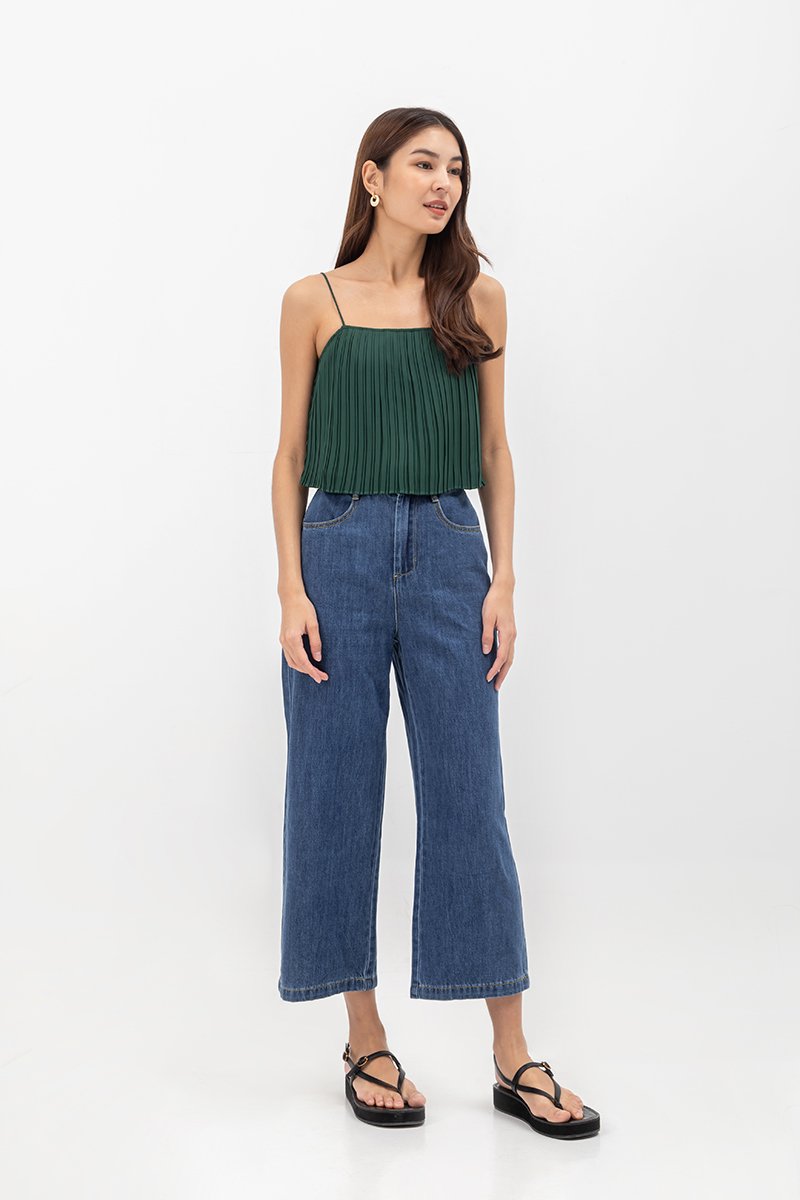 JAQUEL PLEATED CAMISOLE TOP