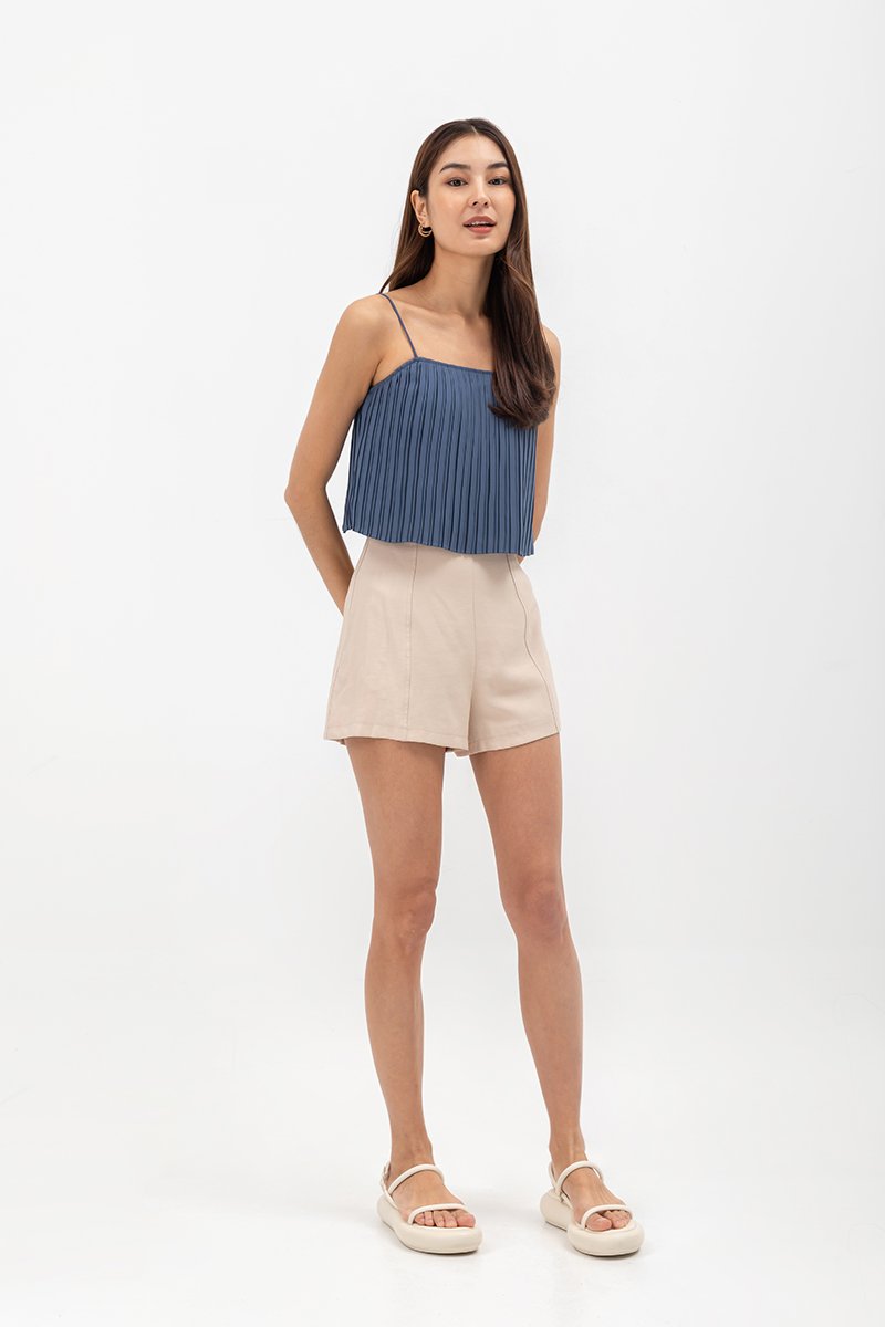 JAQUEL PLEATED CAMISOLE TOP