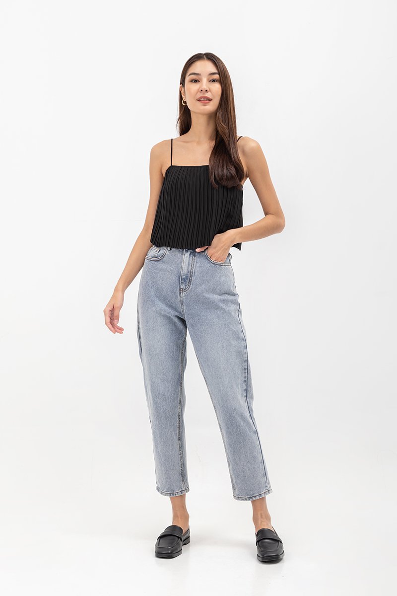 JAQUEL PLEATED CAMISOLE TOP