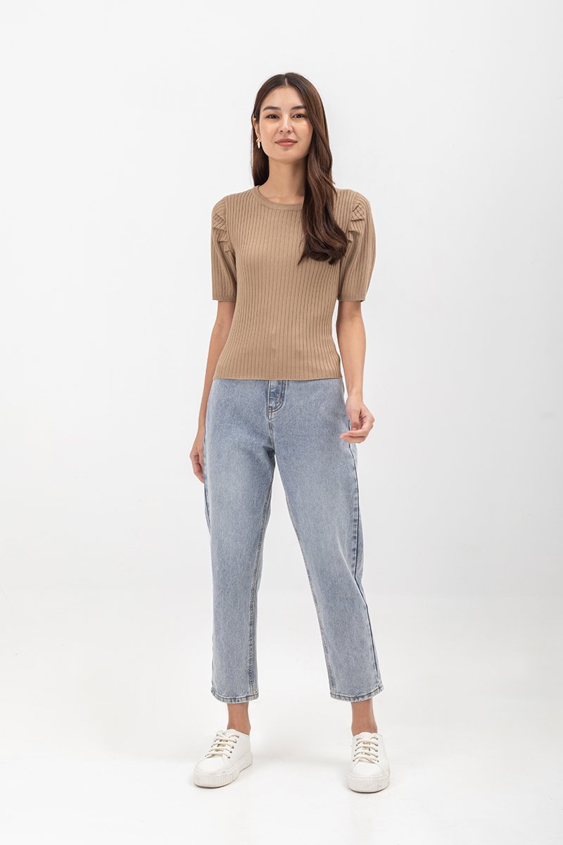 HERA PUFF SLEEVE KNIT TOP HERA PUFF SLEEVE KNIT TOP