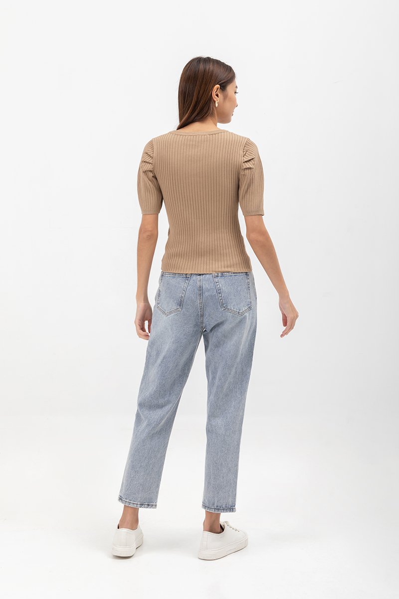 HERA PUFF SLEEVE KNIT TOP HERA PUFF SLEEVE KNIT TOP