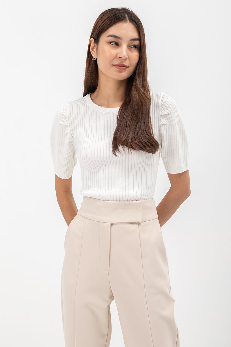 HERA PUFF SLEEVE KNIT TOP HERA PUFF SLEEVE KNIT TOP