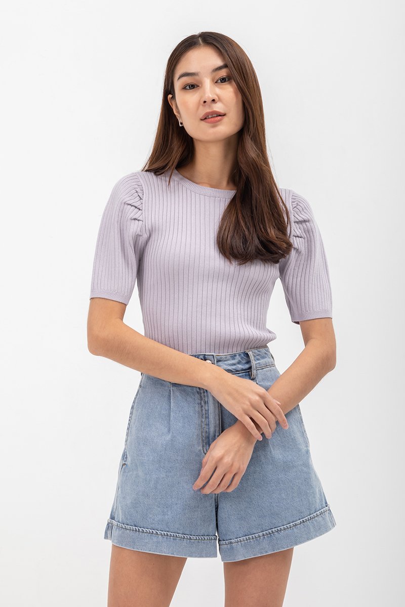 HERA PUFF SLEEVE KNIT TOP HERA PUFF SLEEVE KNIT TOP