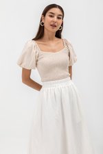 AMAELIA PUFF SLEEVE SMOCKED TOP