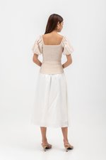 AMAELIA PUFF SLEEVE SMOCKED TOP