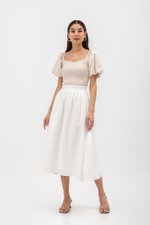 AMAELIA PUFF SLEEVE SMOCKED TOP