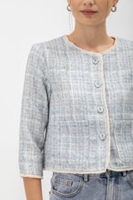 KIERAN PRINTED TWEED BLAZER KIERAN PRINTED TWEED BLAZER