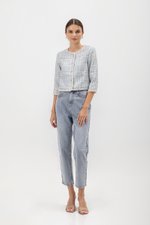 KIERAN PRINTED TWEED BLAZER KIERAN PRINTED TWEED BLAZER