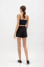JULIET PLEATED CAMISOLE CROP TOP
