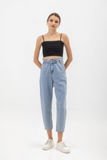 JULIET PLEATED CAMISOLE CROP TOP