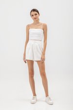 CLOVER LINEN HIGH WAIST SHORTS