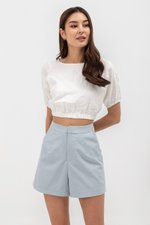 CLOVER LINEN HIGH WAIST SHORTS