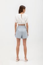 CLOVER LINEN HIGH WAIST SHORTS