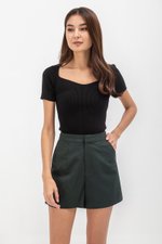 CLOVER LINEN HIGH WAIST SHORTS