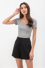 CLOVER LINEN HIGH WAIST SHORTS