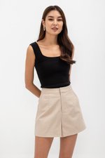 CLOVER LINEN HIGH WAIST SHORTS