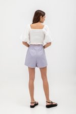 CLOVER LINEN HIGH WAIST SHORTS