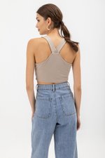 NINA V BACK JERSEY CROP TOP NINA V BACK JERSEY CROP TOP