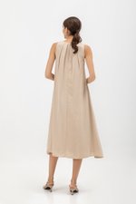 NIKKY BACK PLEAT MIDI DRESS W SASH NIKKY BACK PLEAT MIDI DRESS W SASH
