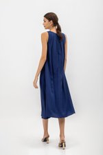 NIKKY BACK PLEAT MIDI DRESS W SASH NIKKY BACK PLEAT MIDI DRESS W SASH