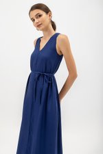 NIKKY BACK PLEAT MIDI DRESS W SASH NIKKY BACK PLEAT MIDI DRESS W SASH