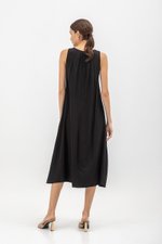 NIKKY BACK PLEAT MIDI DRESS W SASH NIKKY BACK PLEAT MIDI DRESS W SASH