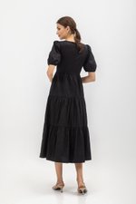 EMERSON TIERED PUFF SLEEVE MAXI DRESS EMERSON TIERED PUFF SLEEVE MAXI DRESS