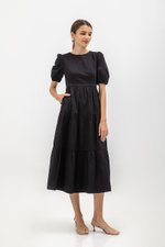 EMERSON TIERED PUFF SLEEVE MAXI DRESS EMERSON TIERED PUFF SLEEVE MAXI DRESS
